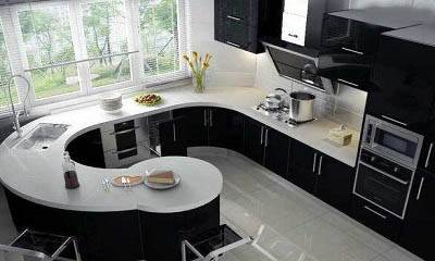 平面與曲面結合的櫥柜造型設計