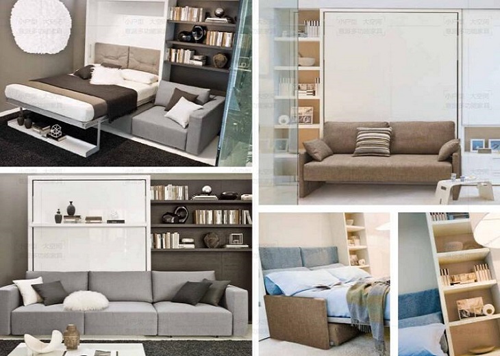 客廳隱形壁柜床既美觀又實(shí)用