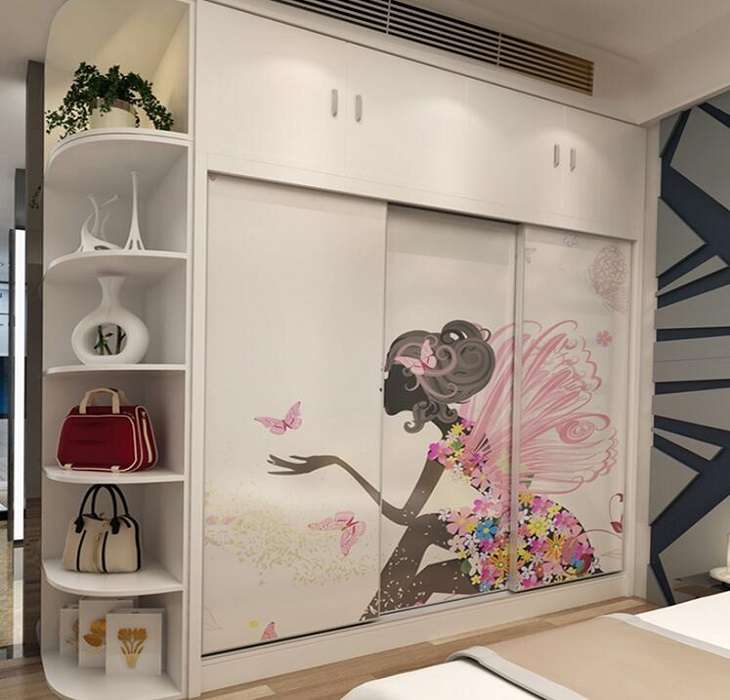 工藝玻璃圖案門衣柜的優點